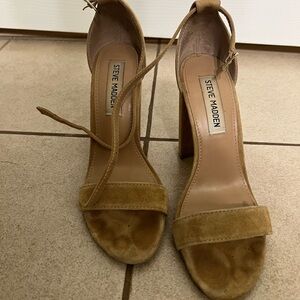 Steve Madden Beige Strappy Heels